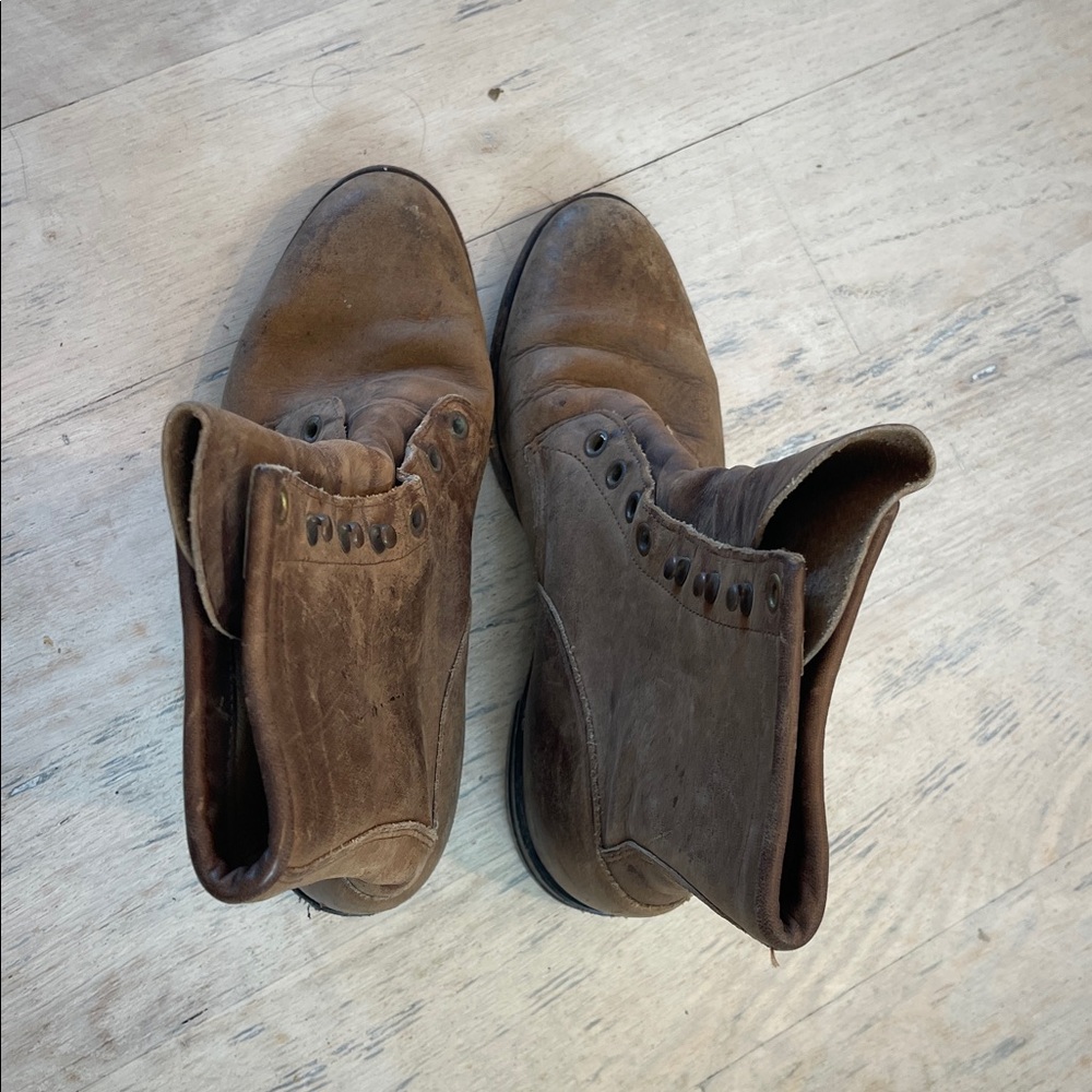 Vintage Brown Leather Boots - Picture 5 of 8
